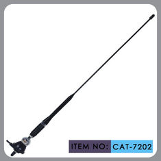 China Truck Rubber Car Antenna With Black Glass Fibre Mast Chrome Zinc Alloy 75Ω supplier