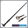 China Black Am / Fm Rubber Car Antenna 50 Inch Cable Length With M5 Screw Cap Installation factory